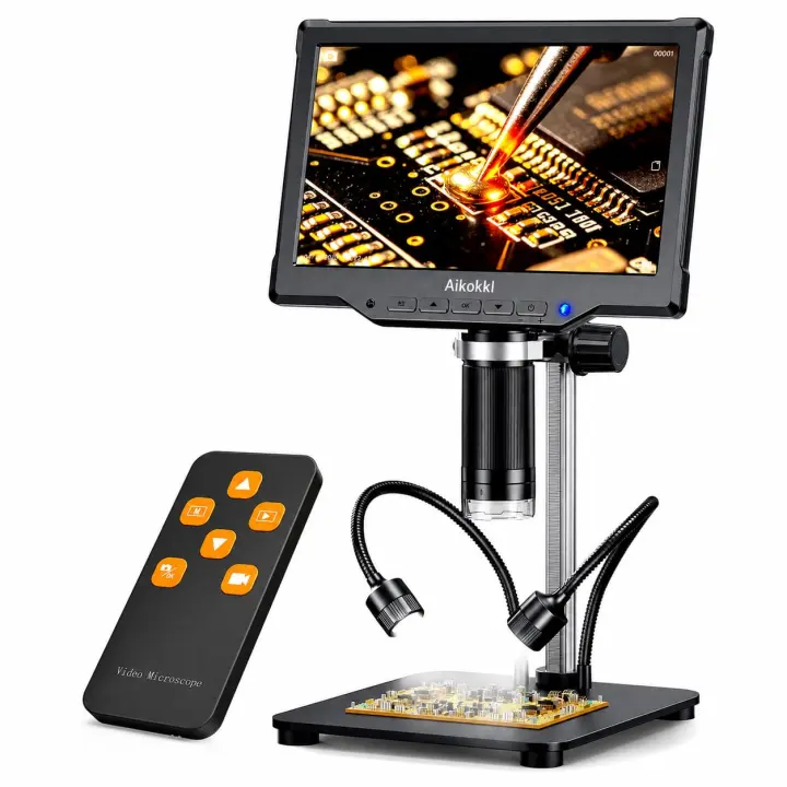 10.1" LCD Digital Soldering Microscope for PCB Repair and Inspection