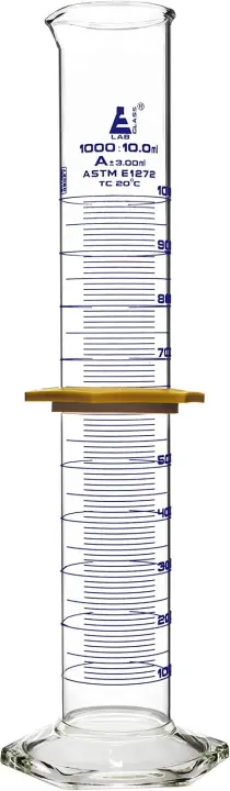 1000 mL Graduated Cylinder — Borosilicate Class A Measuring Cylinder