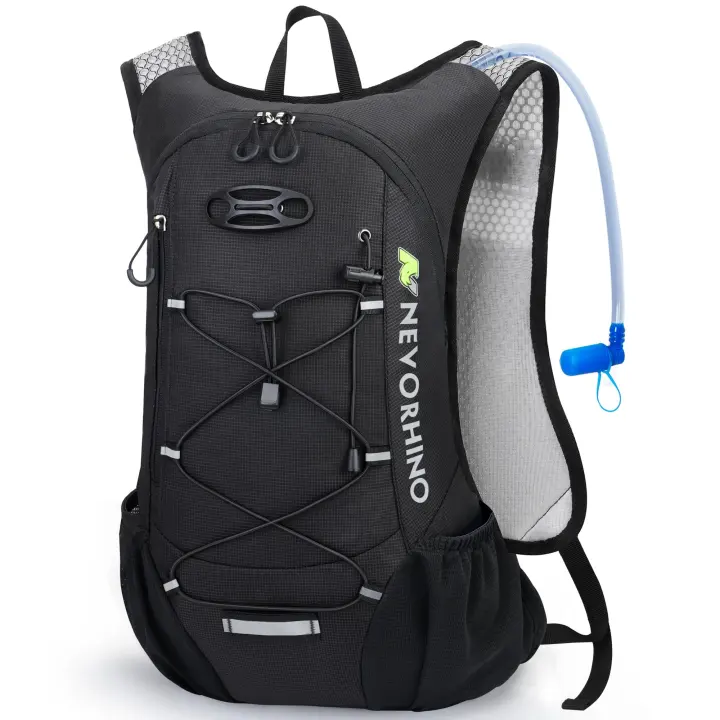12L Lightweight Hydration Daypack with 2L Bladder — Running & Hiking Pack