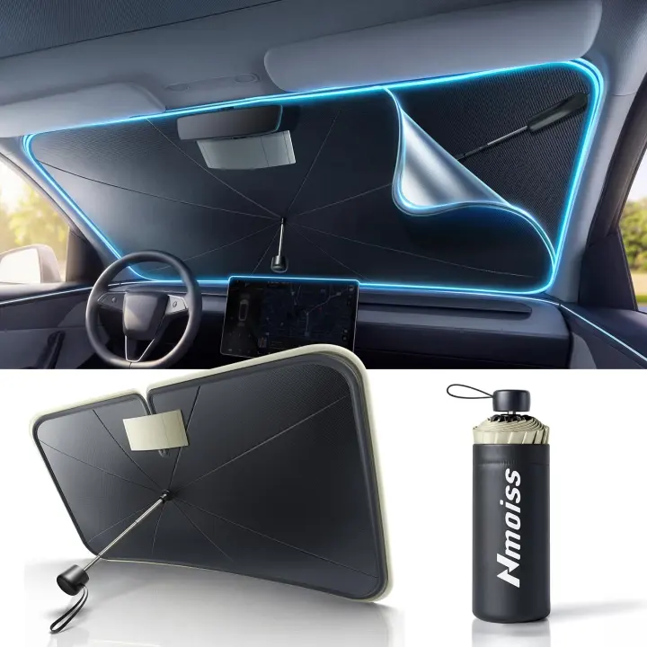 2026 Upgraded Dual-Layer Windshield Sunshade Umbrella — Advanced Cooling Shield