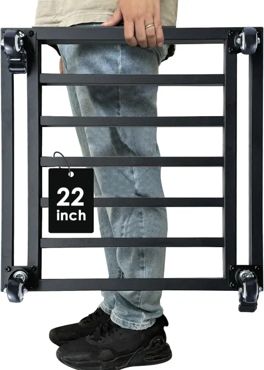 22" Heavy-Duty Metal Plant Caddy Dolly with Locking Casters