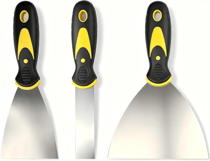 5-Piece Putty Knife Set — Stainless Steel Scrapers (1–5 in)