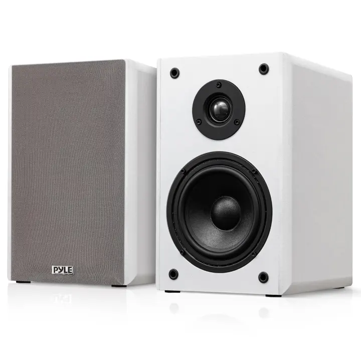 6.5" Bookshelf Speakers — Wired Pair with Wall Mount Brackets