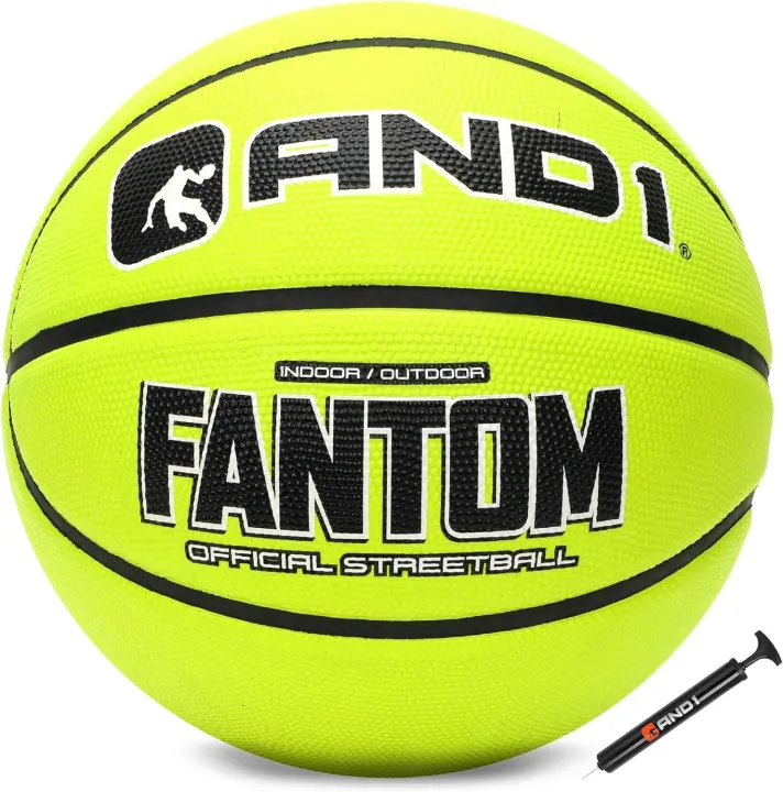 AND1 Fantom Classic Size 7 Rubber Basketball — Regulation 29.5"