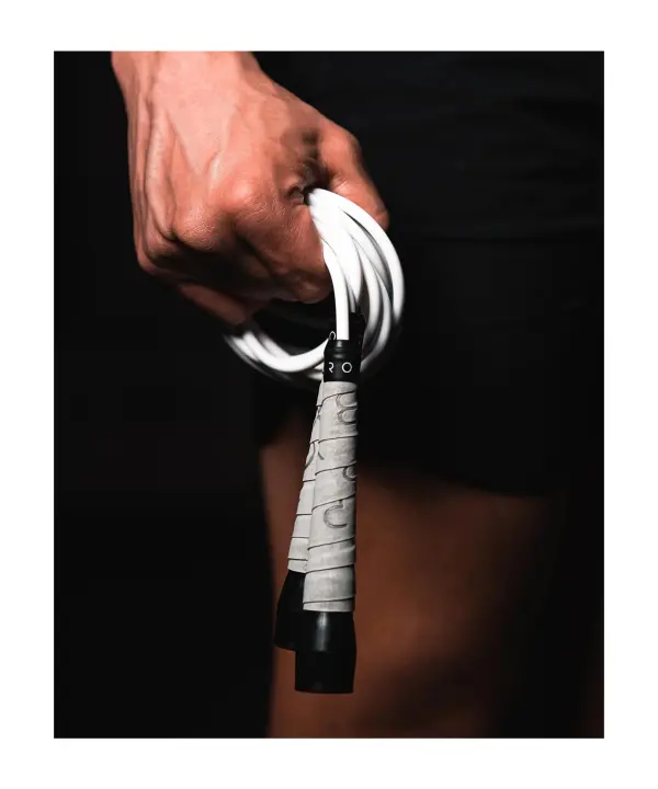 BOXROPE Boxing Speed Jump Rope — Heavier PVC, Adjustable, Wrapped Grips