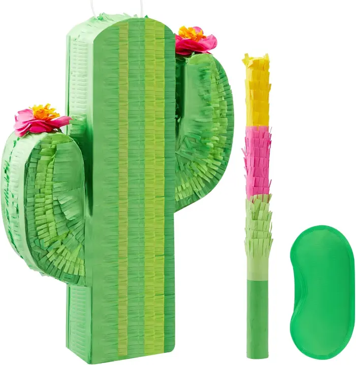 Cactus Pinata for Kids (approx. 17 x 11.5 x 3 in) — Fiesta Party Prop