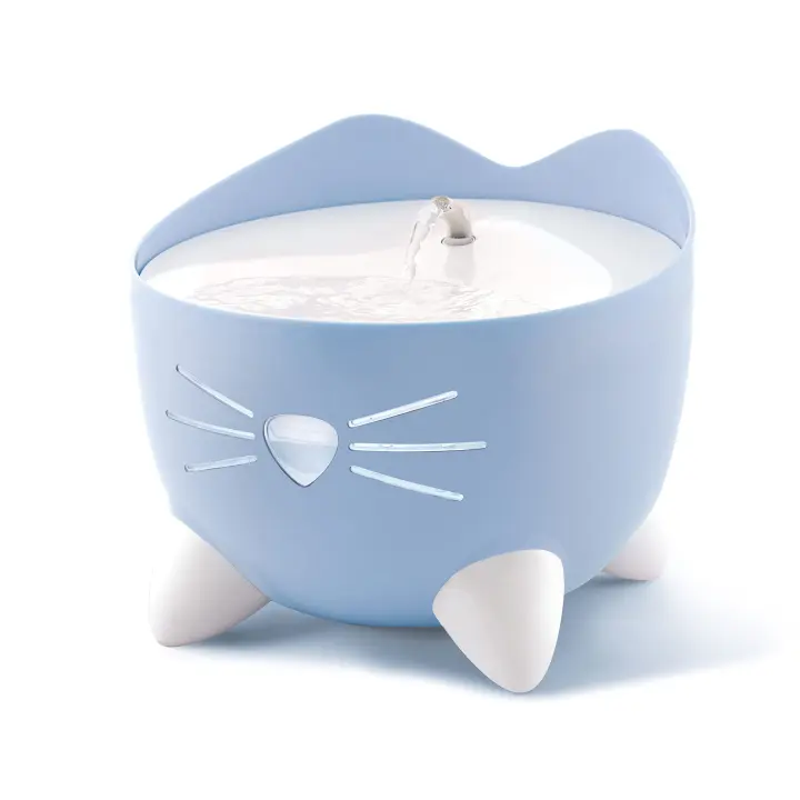 Catit PIXI Blue Cat Water Fountain — Compact Cat Drinking Fountain