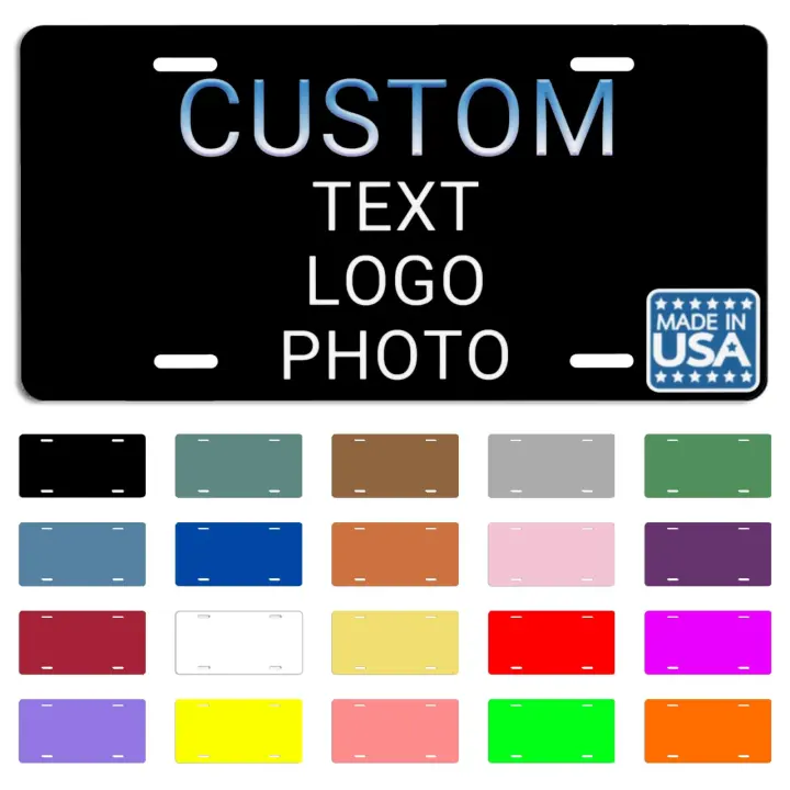 Custom Metal License Plate — Personalized 6x12 Front Plate