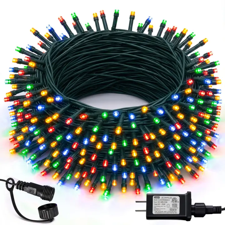 Dazzle Bright 300-LED Christmas String Lights — 115 ft Festive Lighting