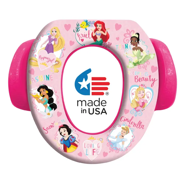 Disney Princess Cushioned Potty Training Seat with Easy-Grip Handles