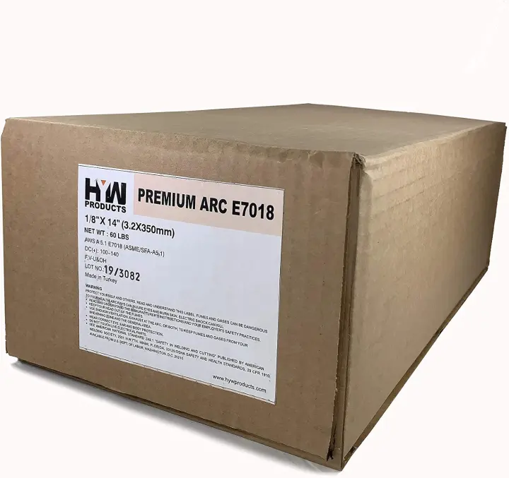 E7018 Premium Stick Electrodes — 60 lb (6×10 lb) 1/8" Rods