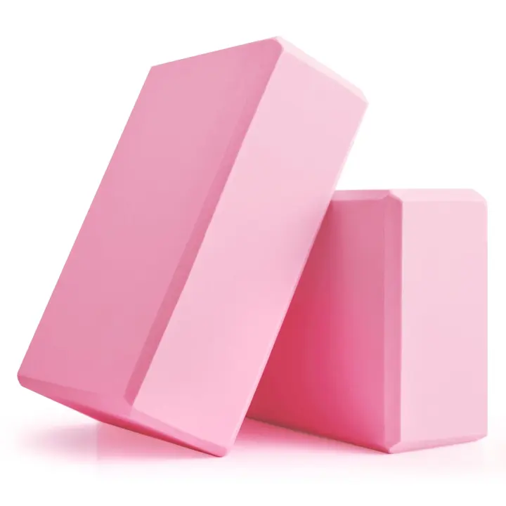 EVA Foam Yoga Blocks — 2 Pack 9×6×3in Support Bricks