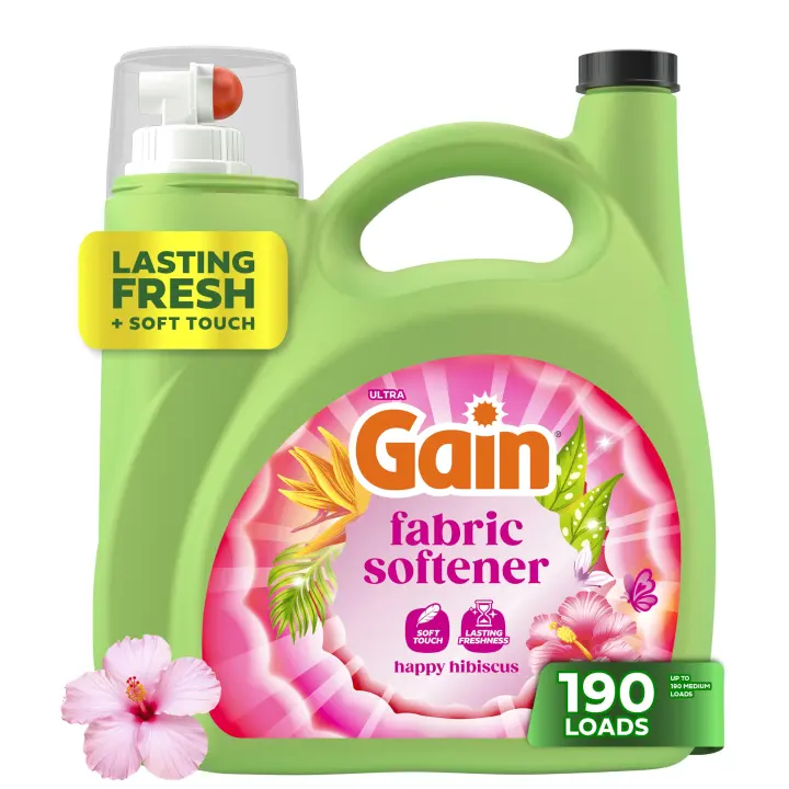 Gain Liquid Fabric Softener — Happy Hibiscus, 140 fl oz
