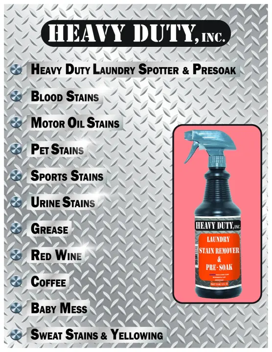 Industrial Oil & Fabric Stain Remover Spray — 32 fl oz Pre‑Soak