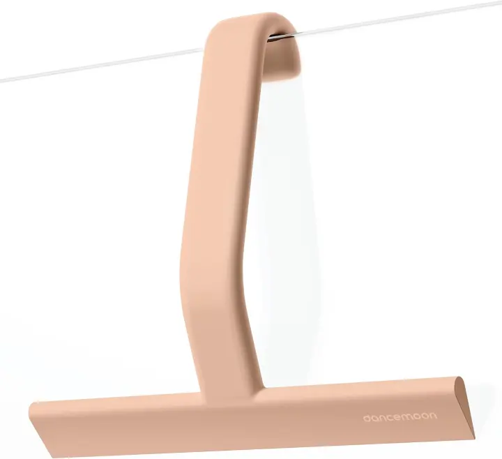 JustHang Silicone Shower Squeegee with Built-In Hook — 10"