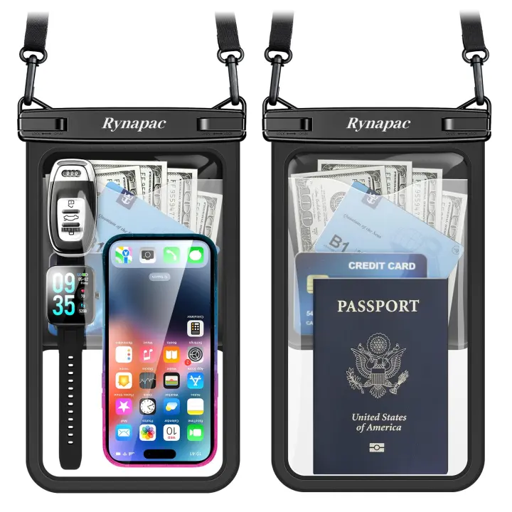 Large Waterproof Phone Pouch (Up to 10") — 2-Pack