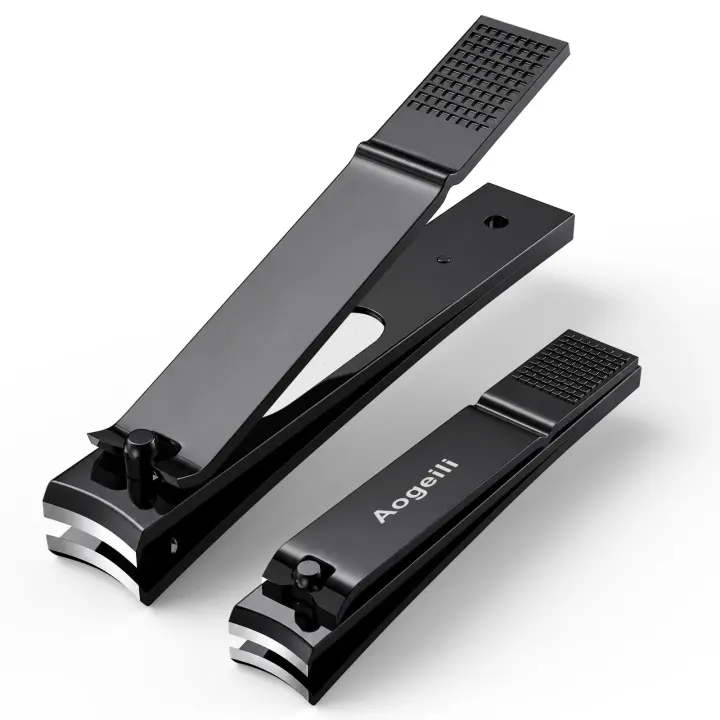 Long-Handle Nail Clippers Set for Thick Toenails & Fingernails