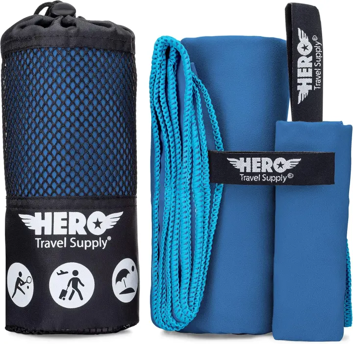 Microfiber Travel Towel 24 x 48 — Quick‑Dry Beach, Camp & Gym Towel