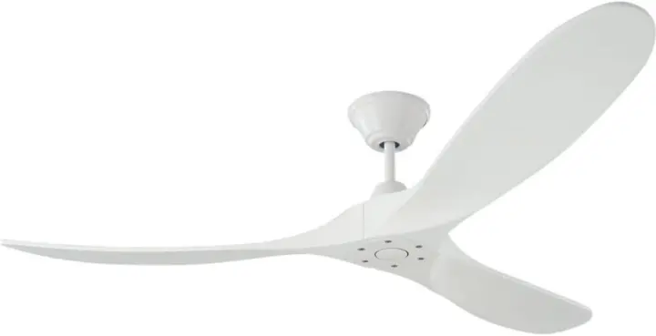 Monte Carlo Maverick 60" Outdoor Ceiling Fan — 3-Blade, Remote, Matte White