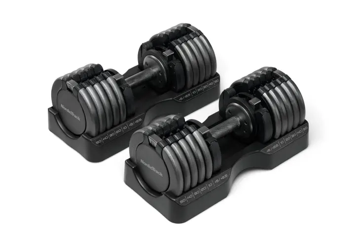 NordicTrack 55 lb Select-A-Weight Adjustable Dumbbell Pair