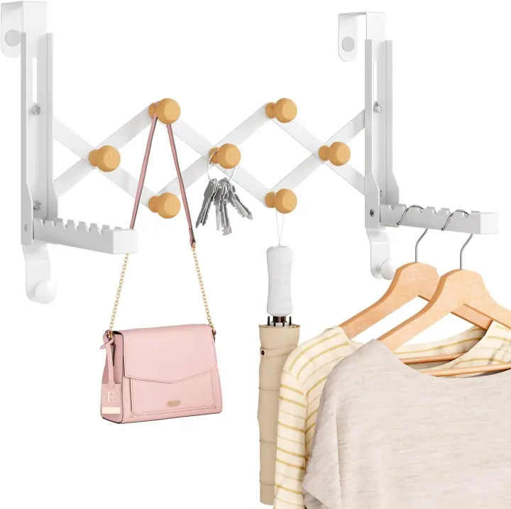 Over-the-Door Folding Clothes Drying Rack — Heavy-Duty & Collapsible