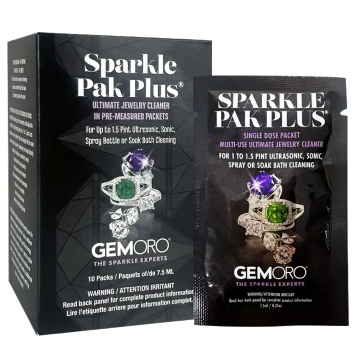 Premeasured Jewelry Cleaner Pack for Ultrasonic, Spray & Soak