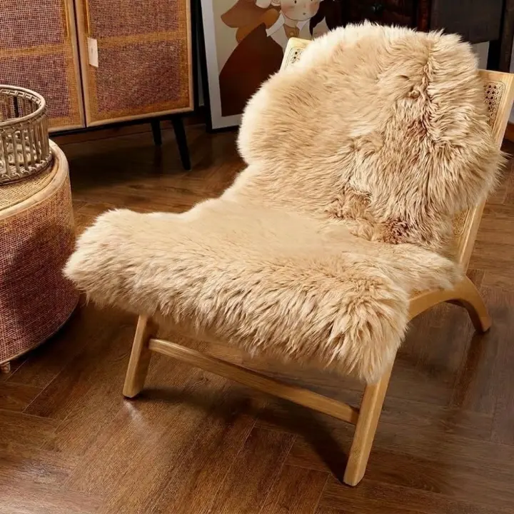 Premium Australian Sheepskin Rug — Genuine Fluffy Lambskin Area Rug