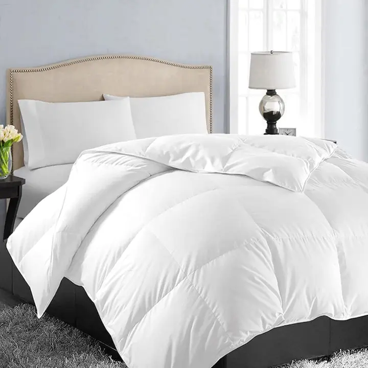Queen Size Down-Alternative Comforter — Quilted 88 x 88, All-Season