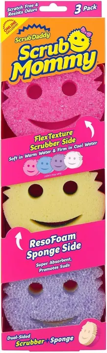 Scrub Mommy Dual-Sided Kitchen Sponges — Non‑Scratch Dish & Multi‑Surface