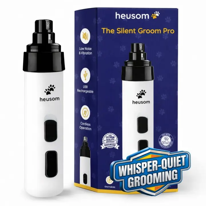 Silent Groom Pro — Whisper-Quiet Pet Nail Grinder
