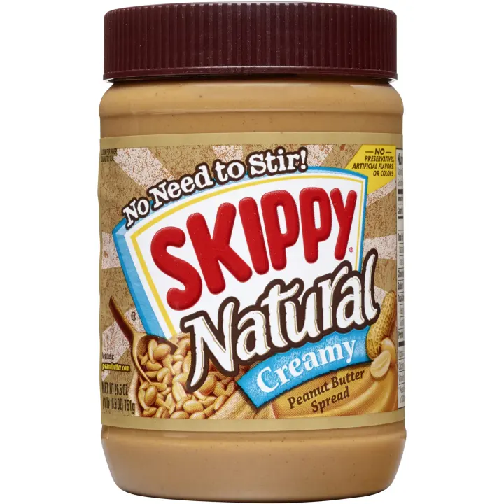 SKIPPY Natural Creamy Peanut Butter — 26.5 oz No-Stir Spread