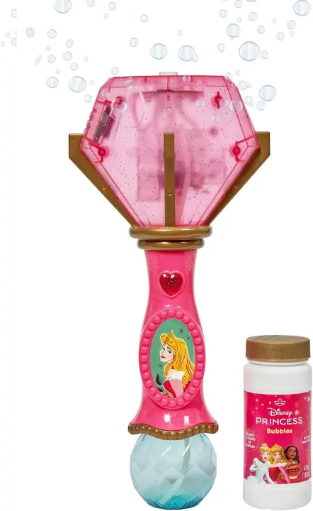 Sleeping Beauty Aurora Light & Sound Musical Bubble Wand (with Solution)
