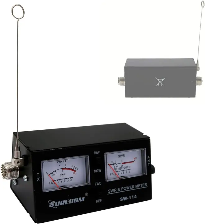 Surecom SW-114 Analog CB SWR, RF & Field Strength Meter (SO-239)