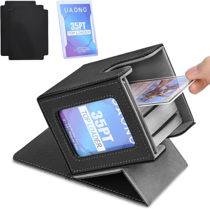 UAONO Commander Deck Box — Magnetic MTG Deck Case for 100+ Double‑Sleeved