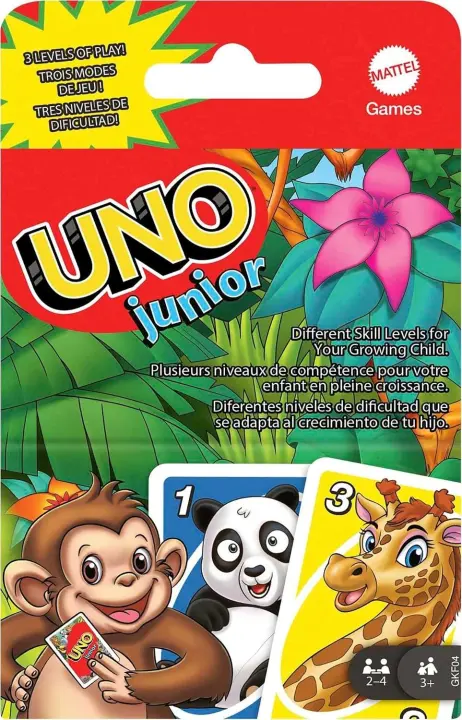 UNO Junior Card Game — Animal-Themed Matching Game for Ages 3+