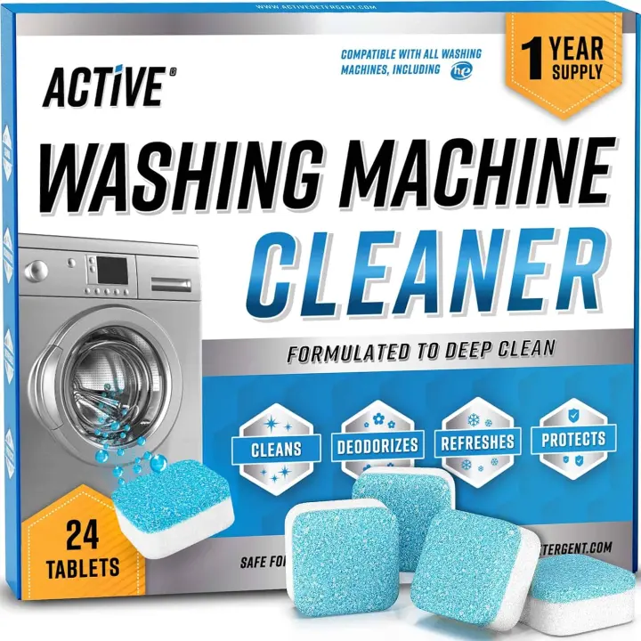 Washing Machine Cleaning Tablets — 24-Pack Deep Descaler