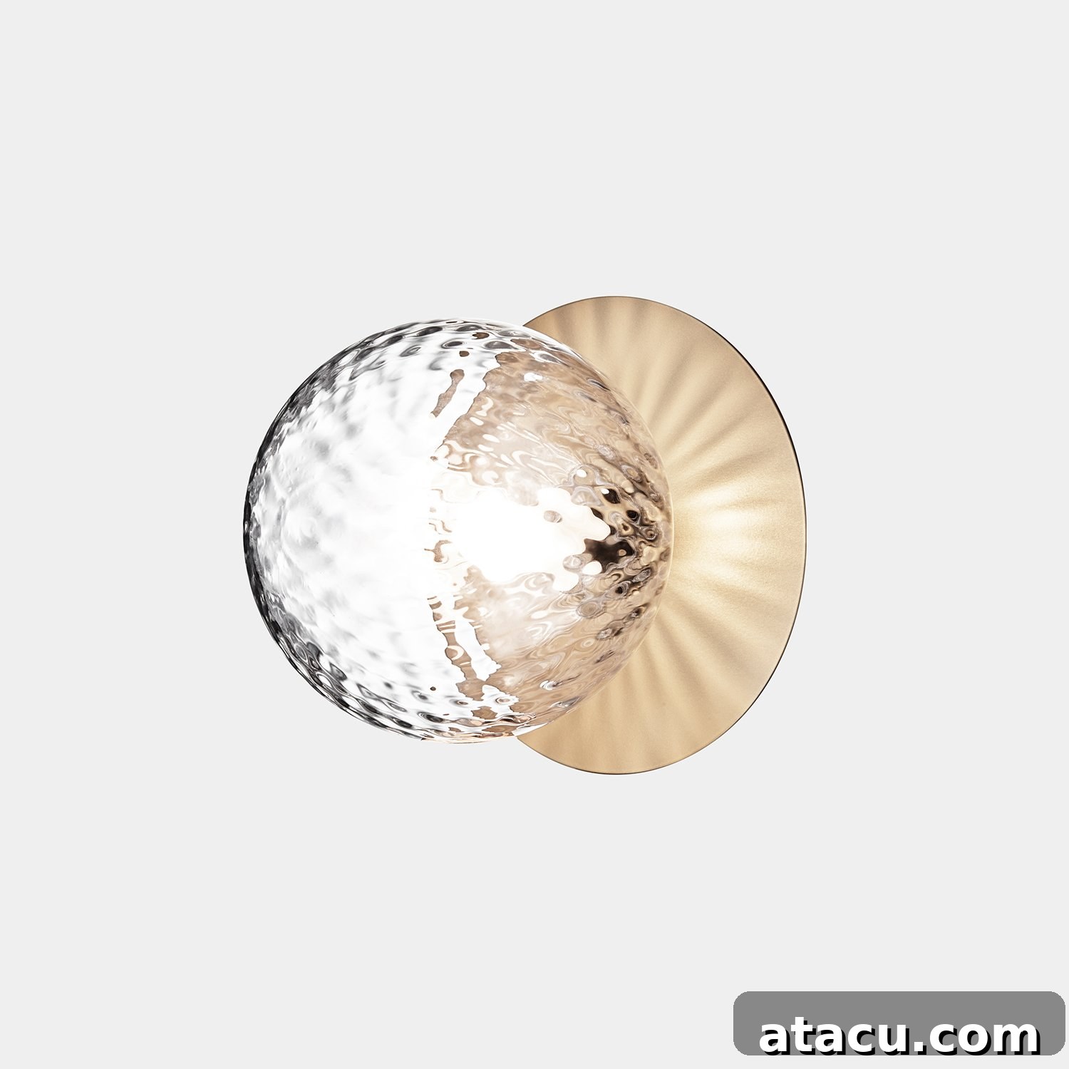 10 Brilliant Bathroom Wall Lighting Designs 7 Nuura Lila wall or ceiling light with mouth-blown glass and Nordic gold finish