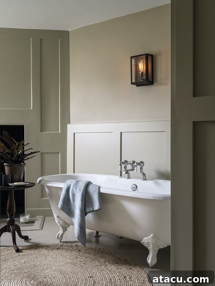10 Brilliant Bathroom Wall Lighting Designs 9 Davey Lighting Box Wall Light, handcrafted brass with antique finish