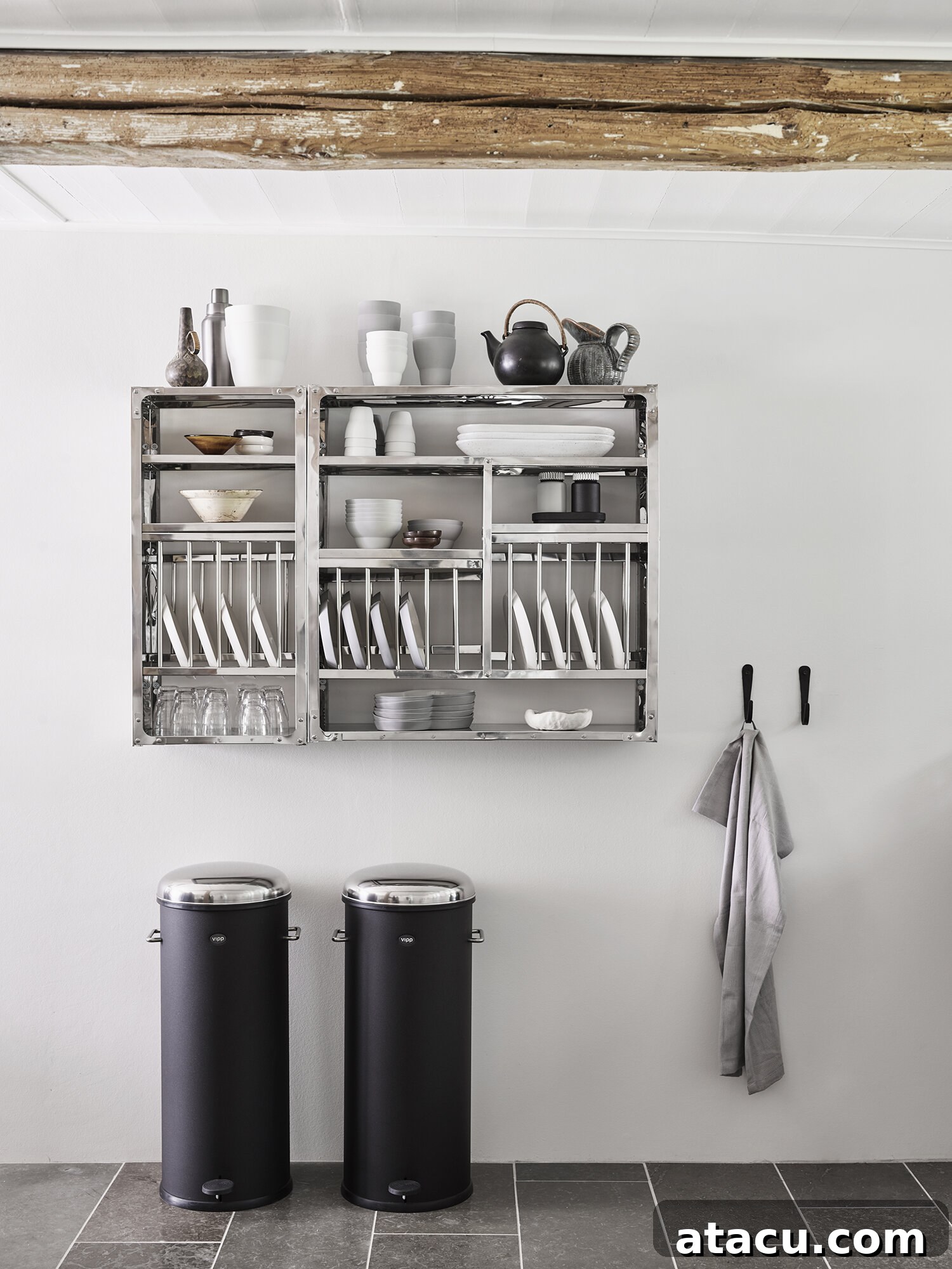 Vipp Farmhouse kitchen featuring modular Vipp design, ideal for gourmet cooking with local produce