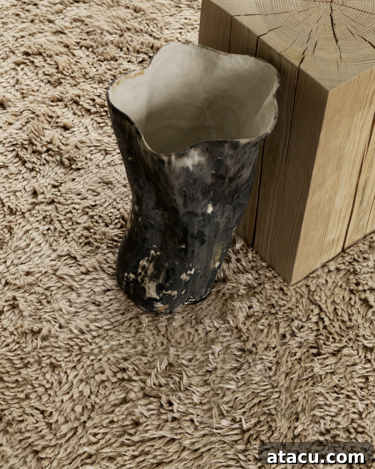Fields Sand Rug in a Modern Home
