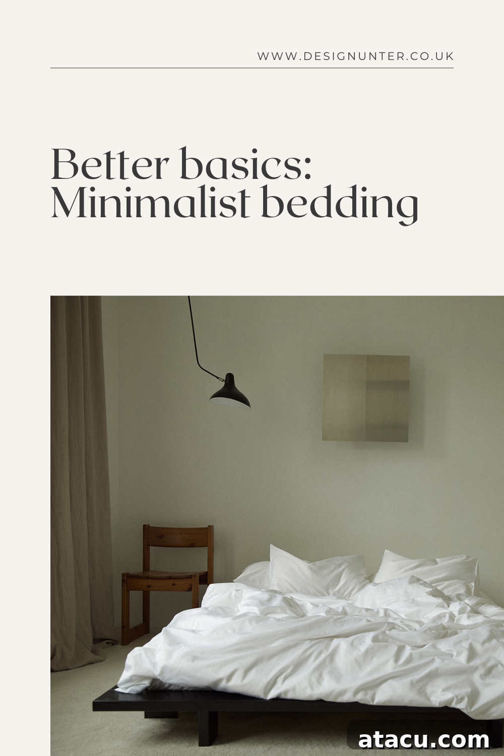 Abate better basics minimalist bedding inspiration pin