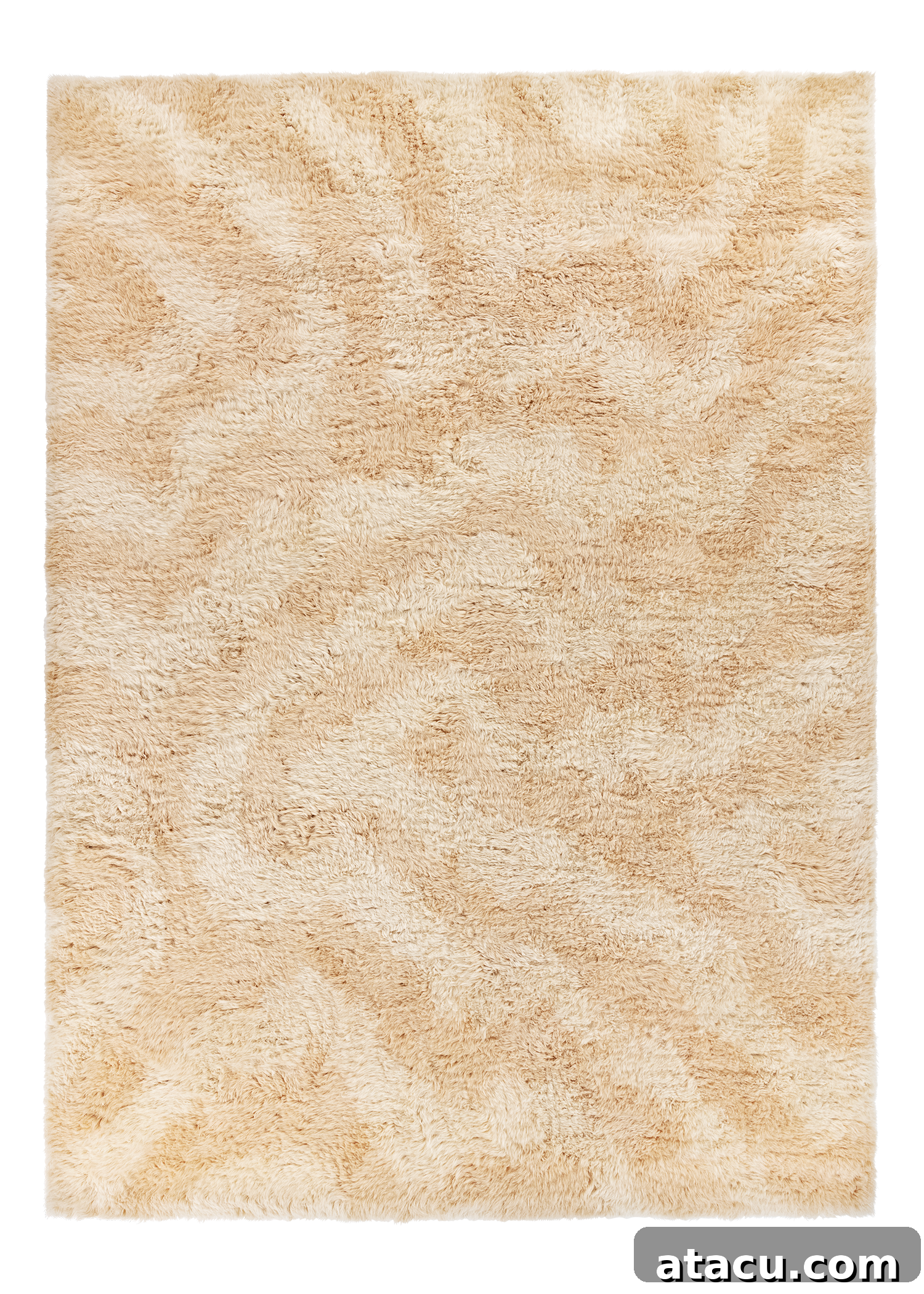 Beige and off-white Monster rug by Hem, showcasing playful and exaggerated animal patterns from nature, adding artistic flair to a room.