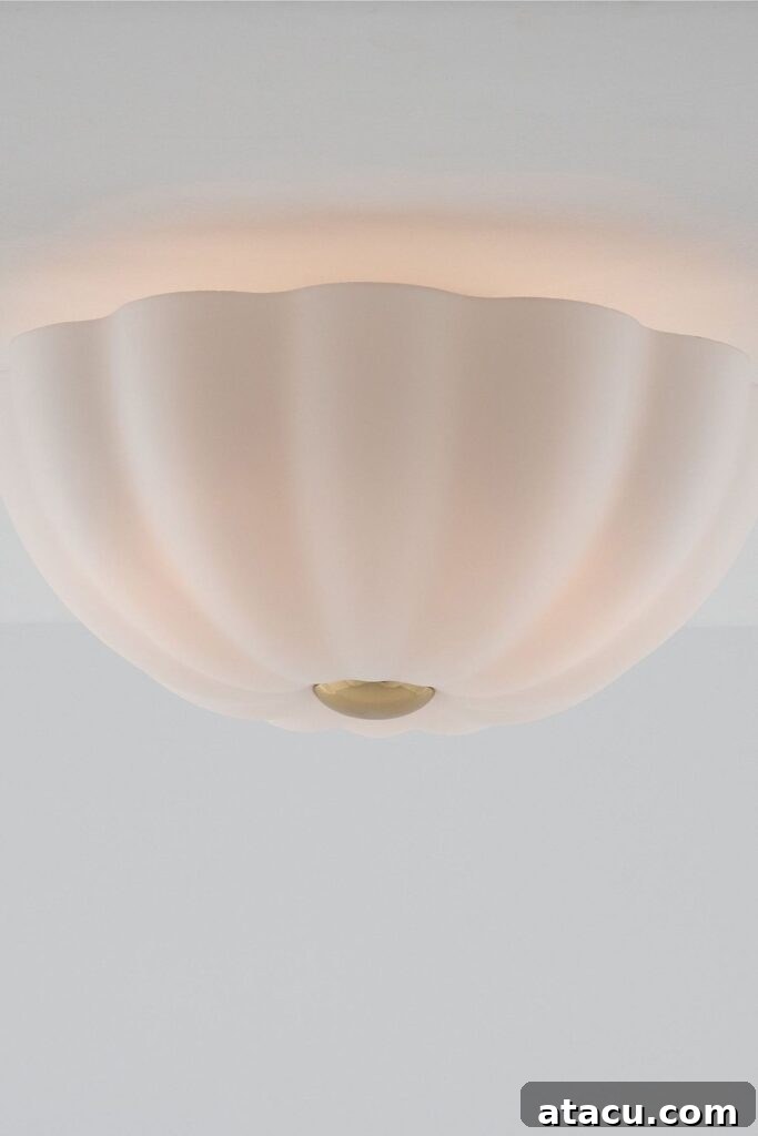 Transform Your Hallways: Inspiring Lighting Ideas for a Radiant Home 4 Flower-shaped flush mounted ceiling light, a modern and space-saving option for hallway illumination.