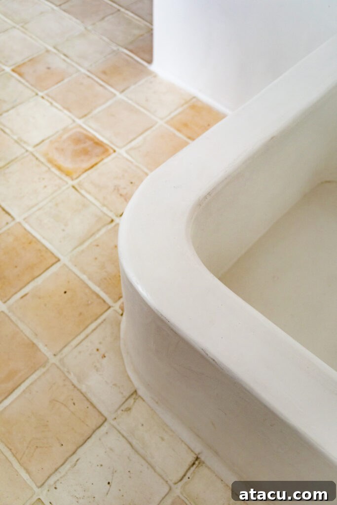 Handmade Todobarro tiles showcasing their texture in a modern rustic style interior.