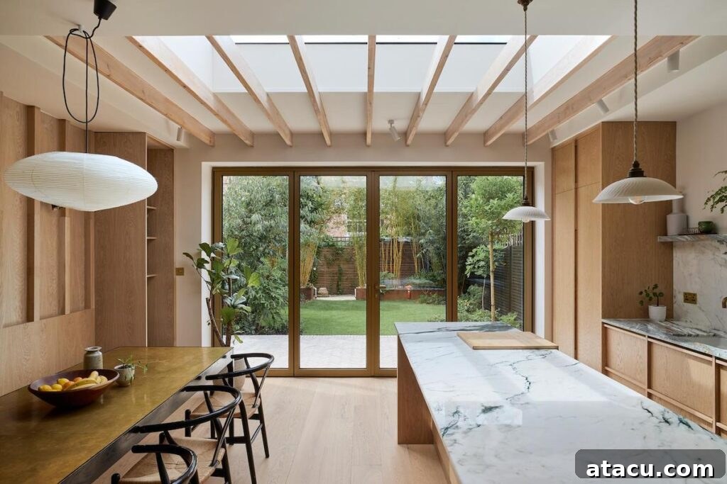 The modern yet timeless aesthetic of the bespoke Scandinavian kitchen.