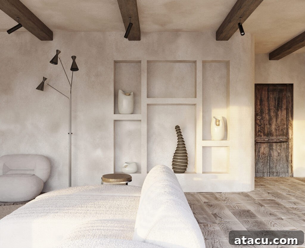 A wabi sabi style studio apartment in Casablanca