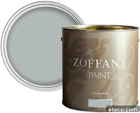 Curated Duck Egg Blue Paint Colors by Top Brands 17 Zoffany Duck Egg Elite Emulsion paint sample, a luxurious and deeper shade of duck egg blue, known for its sophistication.