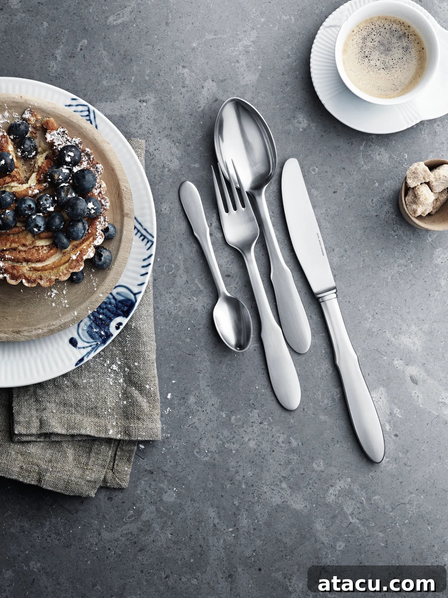 Mitra stainless steel cutlery set by Georg Jensen