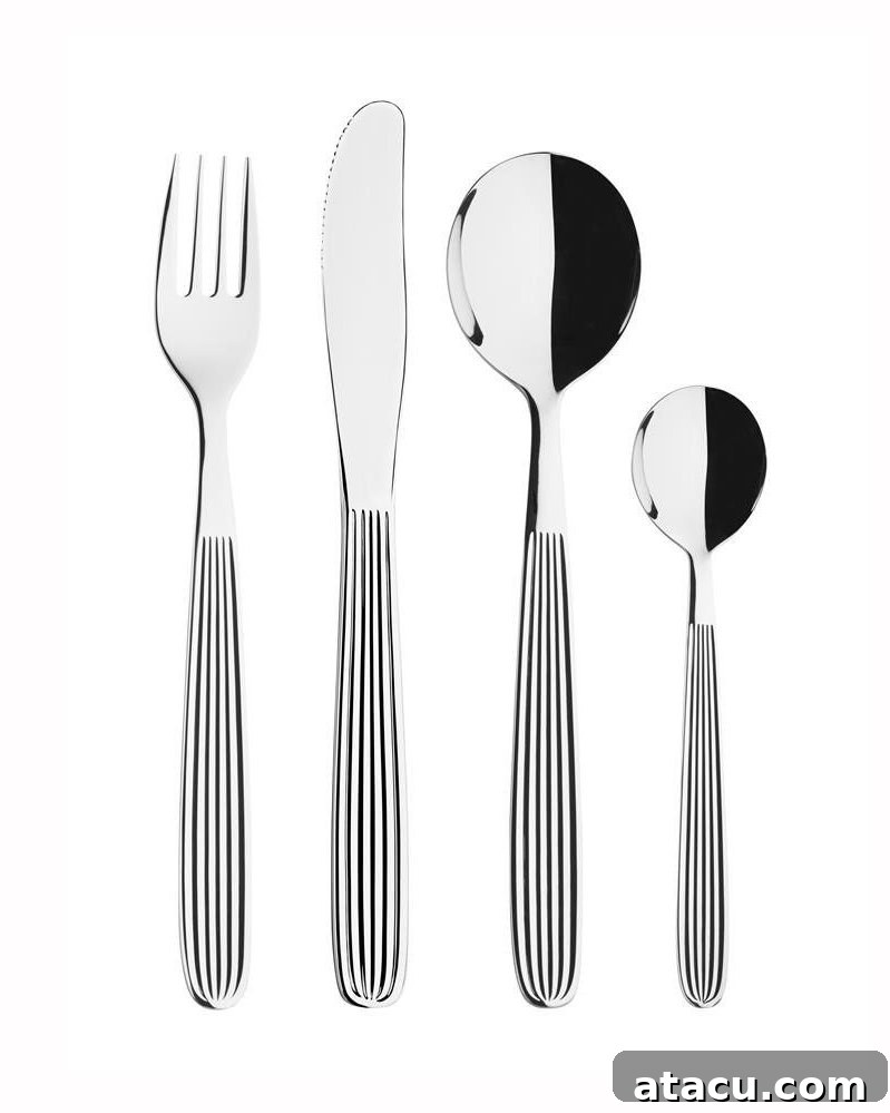 retro classic cutlery set designed by kaj franck