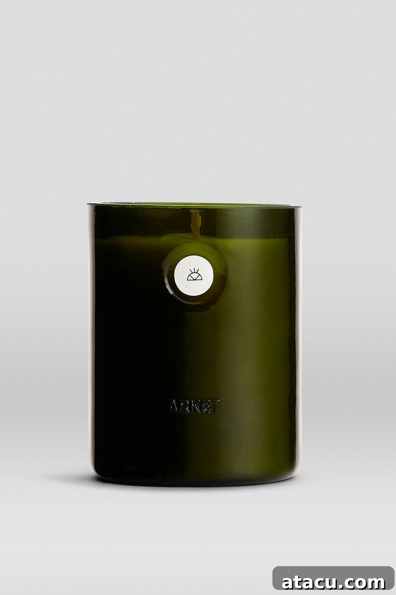 Arket Oak Moss scented candle in minimalist packaging